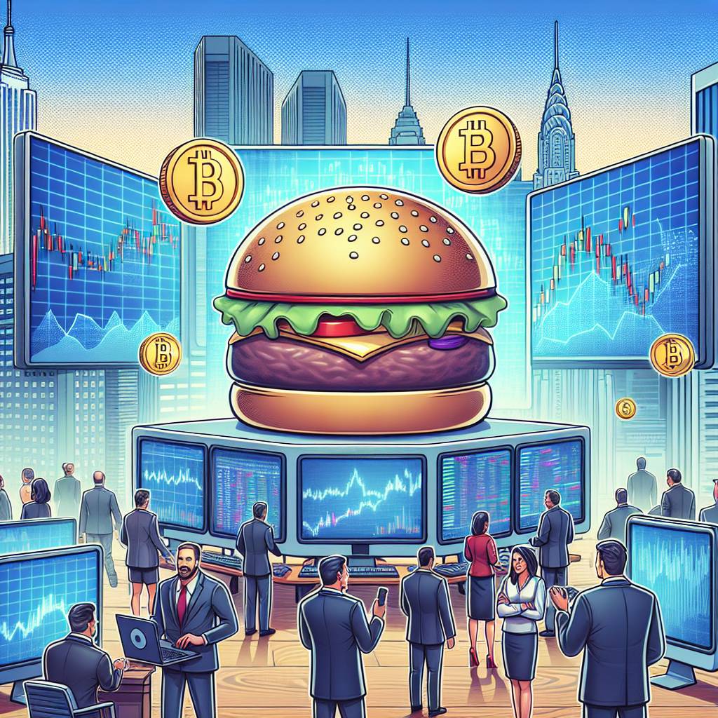 How does the share price of Burger King compare to other digital currencies?