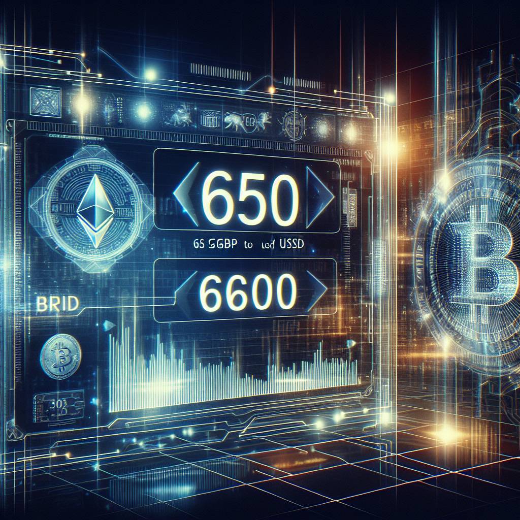 What is the current exchange rate for 650 GBP to USD in the cryptocurrency market?