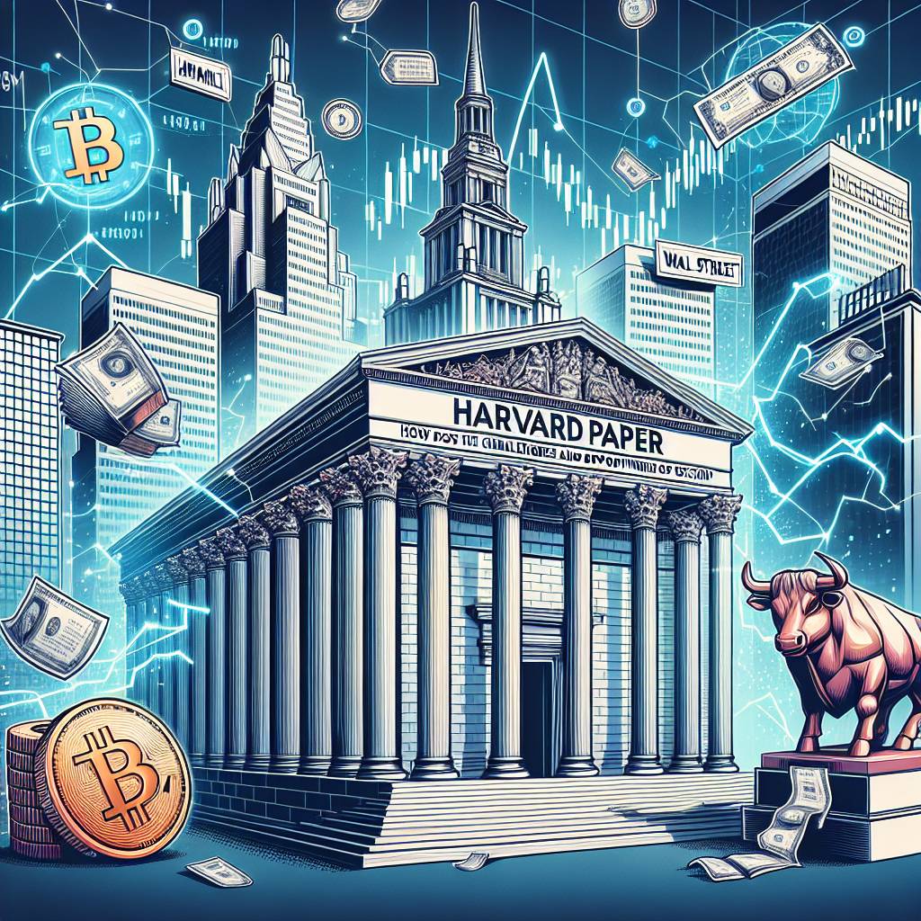 How does Harvard view the role of central banks in the bitcoin market?