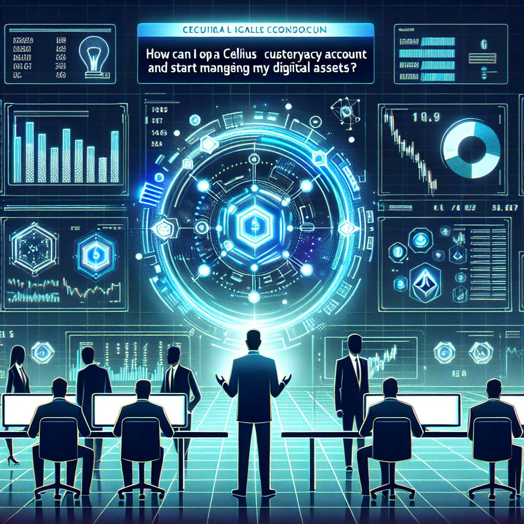 How can I open a Celsius custody account and start managing my digital assets?