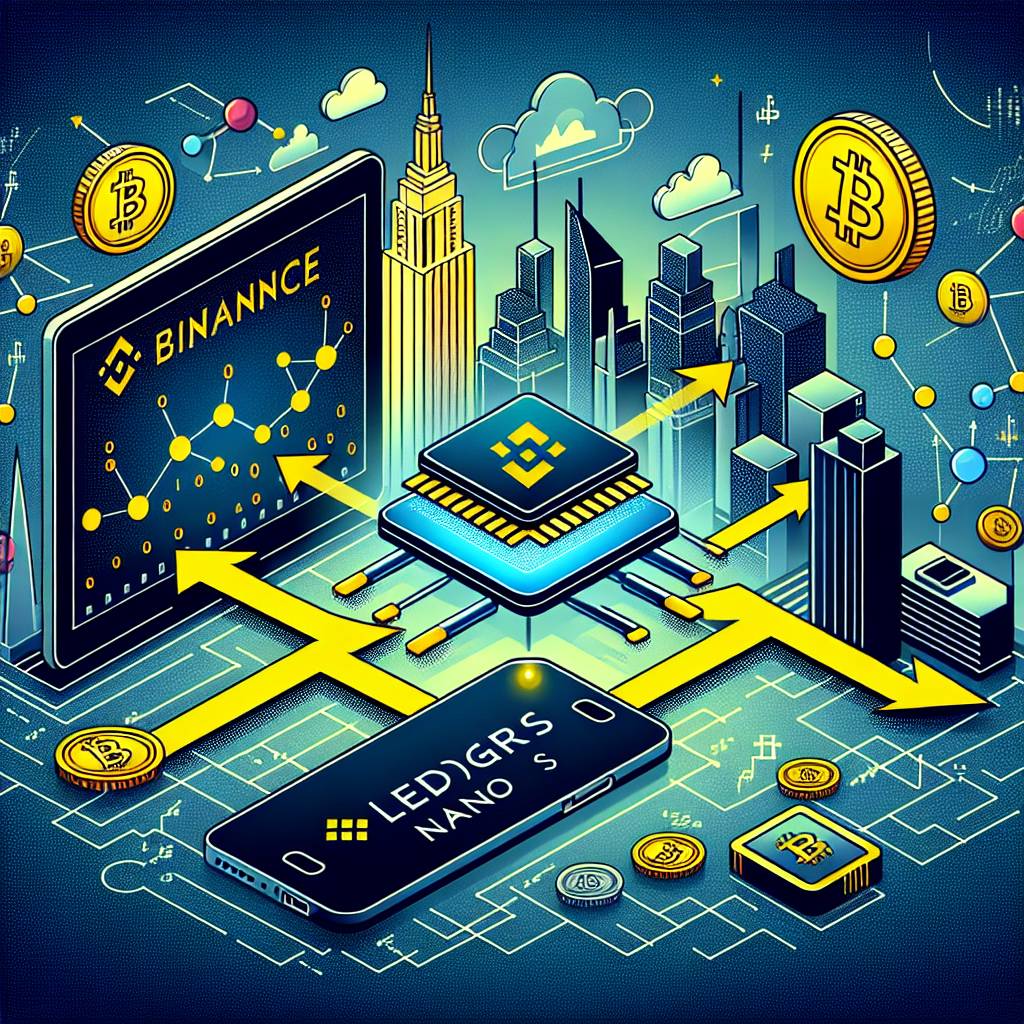 What is the process to send cryptocurrencies from Binance to Ledger Nano S?