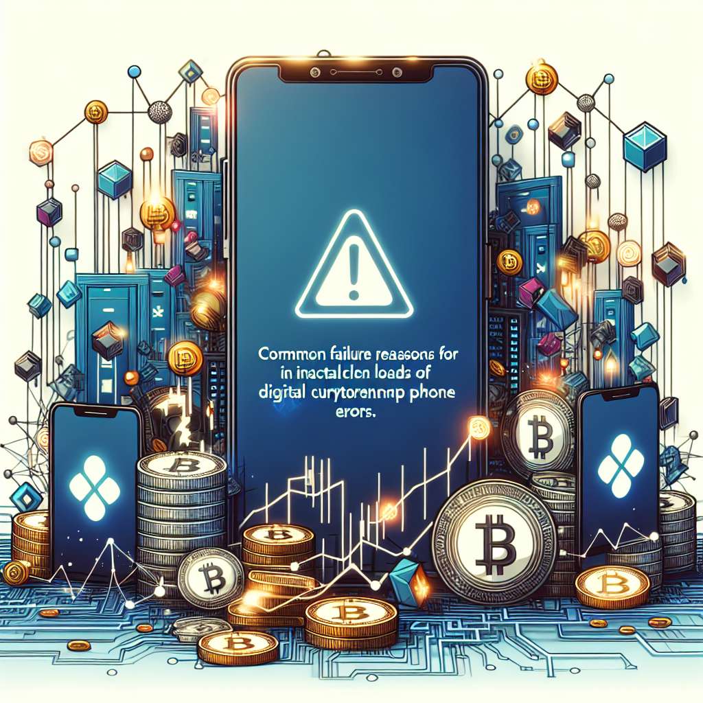 What are the common reasons for cash app failures in cryptocurrency transactions?