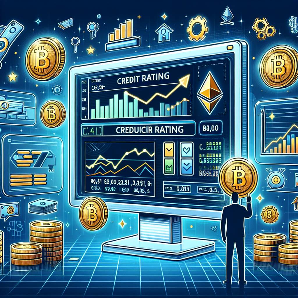 What is the impact of credit rating on the value of cryptocurrencies?