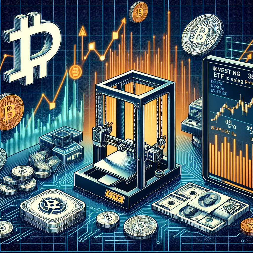 How can I invest in 3D printing ETFs with cryptocurrencies?