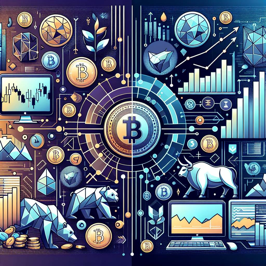 What are the implications of the opposite movements between bulls in the stock market and bulls in the cryptocurrency market?