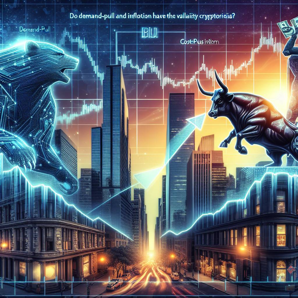 Do demand-pull and cost-push inflation have any correlation with the volatility of cryptocurrencies?