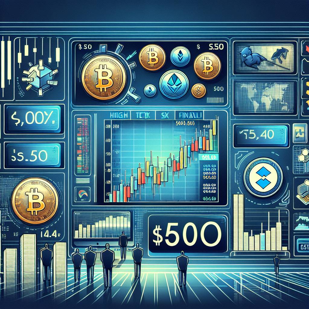 Which cryptocurrencies in the S&P 500 list have the highest market capitalization?