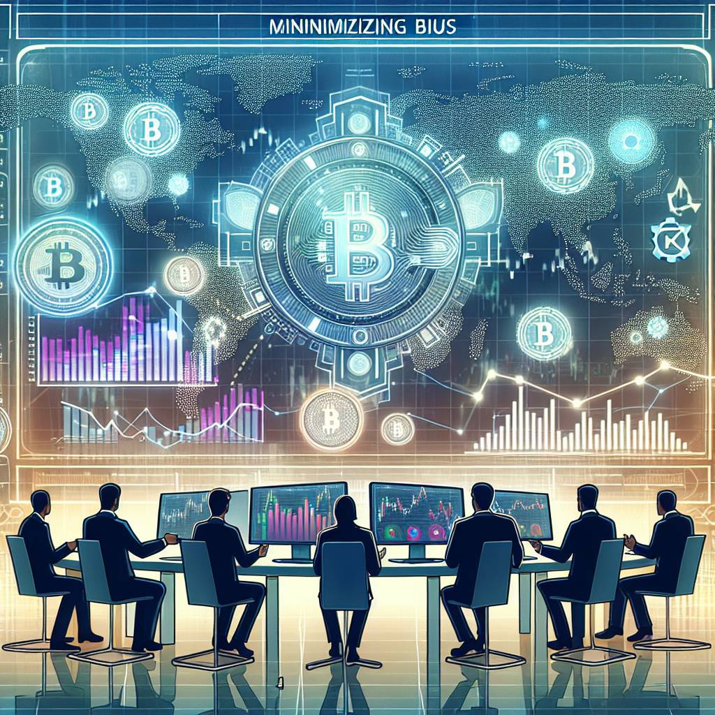 What strategies can be used to minimize bias in cryptocurrency trading?