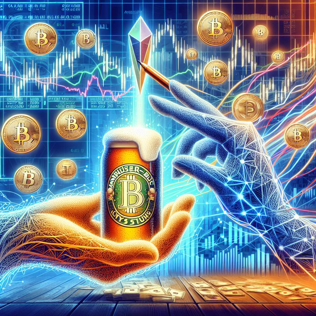 How does Anheuser Busch's stock chart compare to the performance of popular cryptocurrencies?