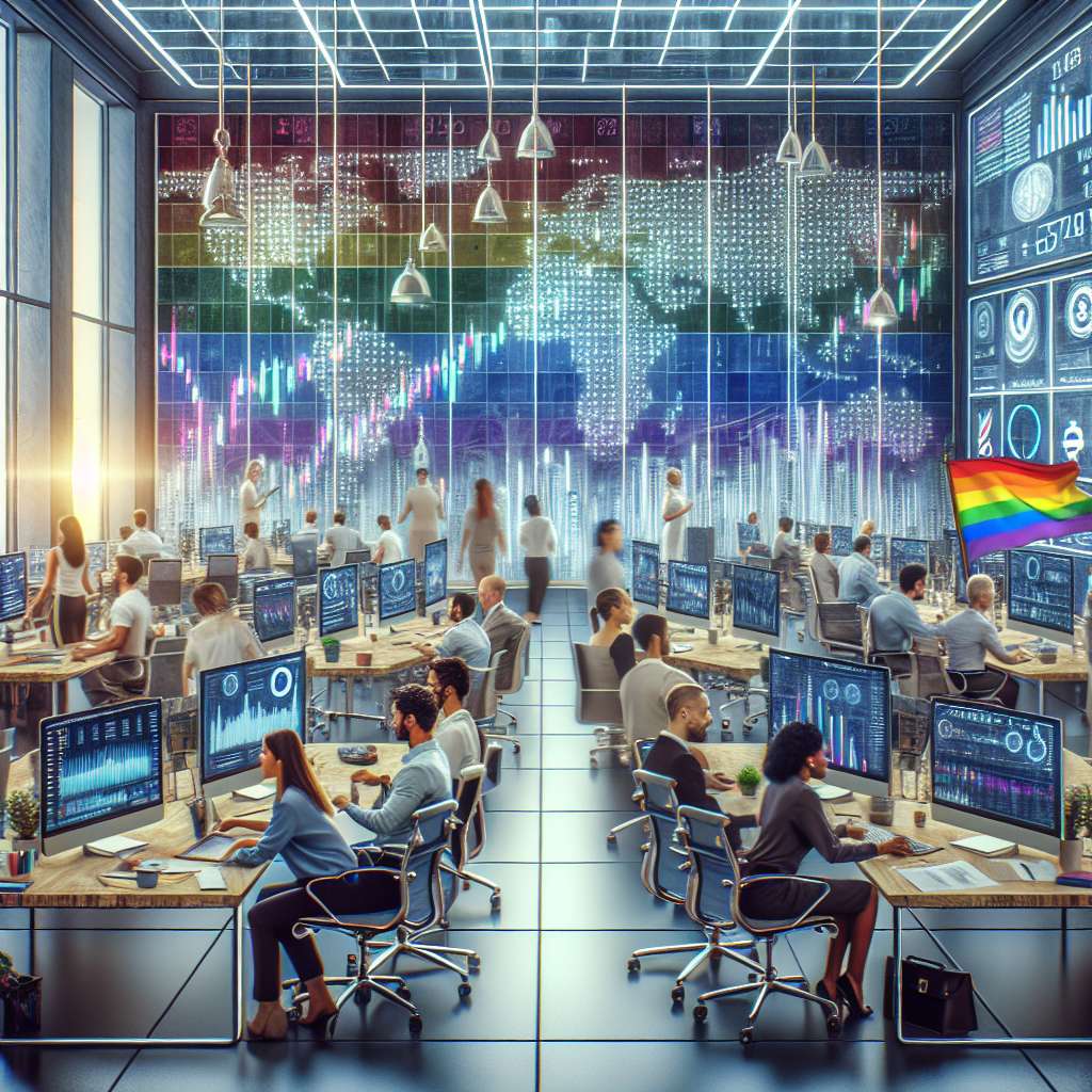 What steps are cryptocurrency companies taking to promote diversity and inclusion for LGBTQ employees?