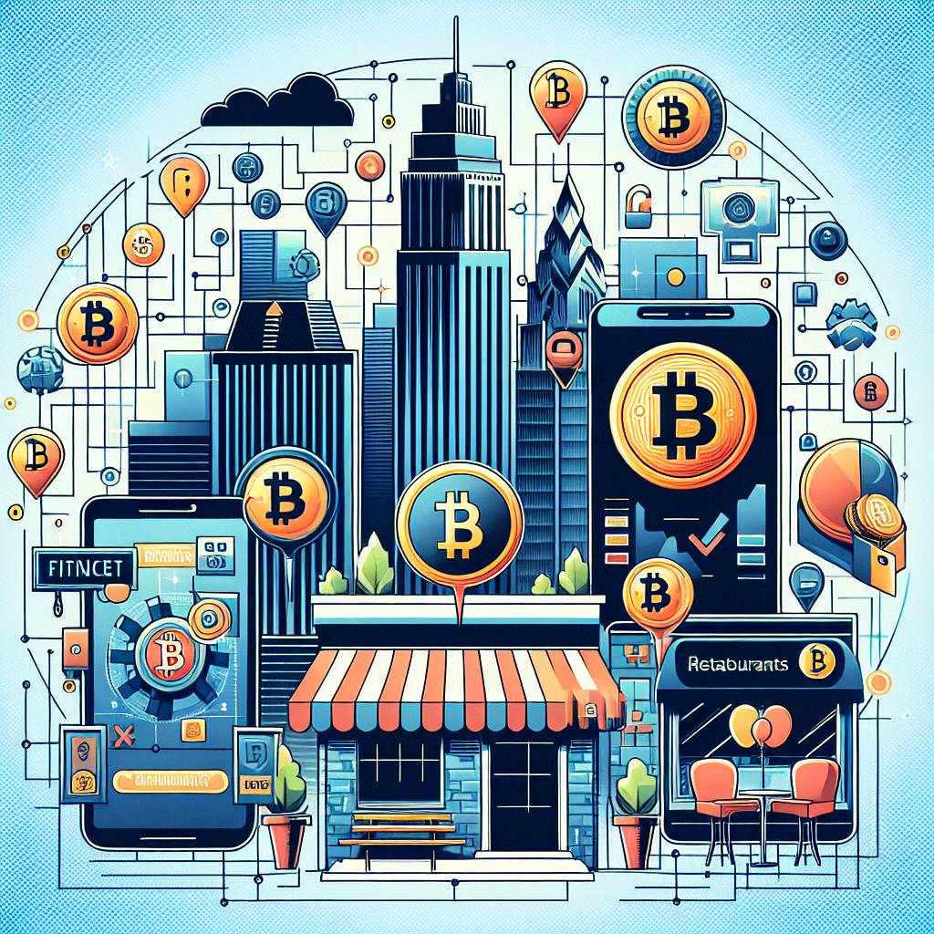 How can I find cryptocurrency-friendly restaurants at Hanford Mall's food court?