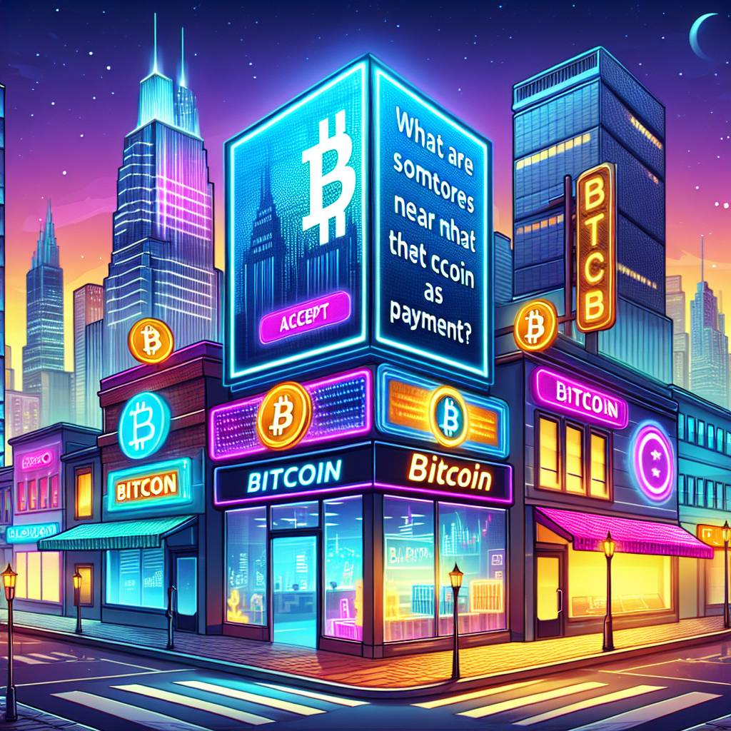 What are some stores in the USA that accept bitcoin as payment?