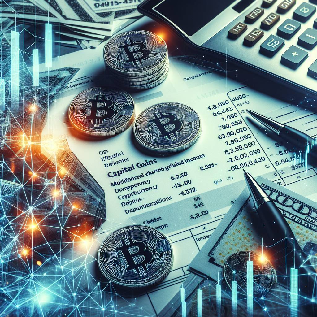 How can modified adjusted gross income affect the calculation of capital gains on cryptocurrency investments?