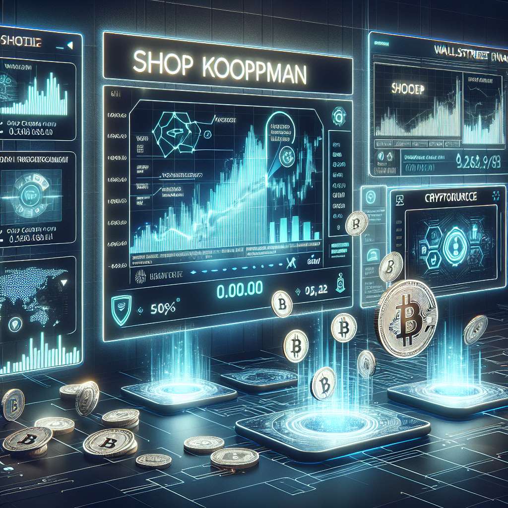How can I use Shop Koopman to invest in cryptocurrencies?