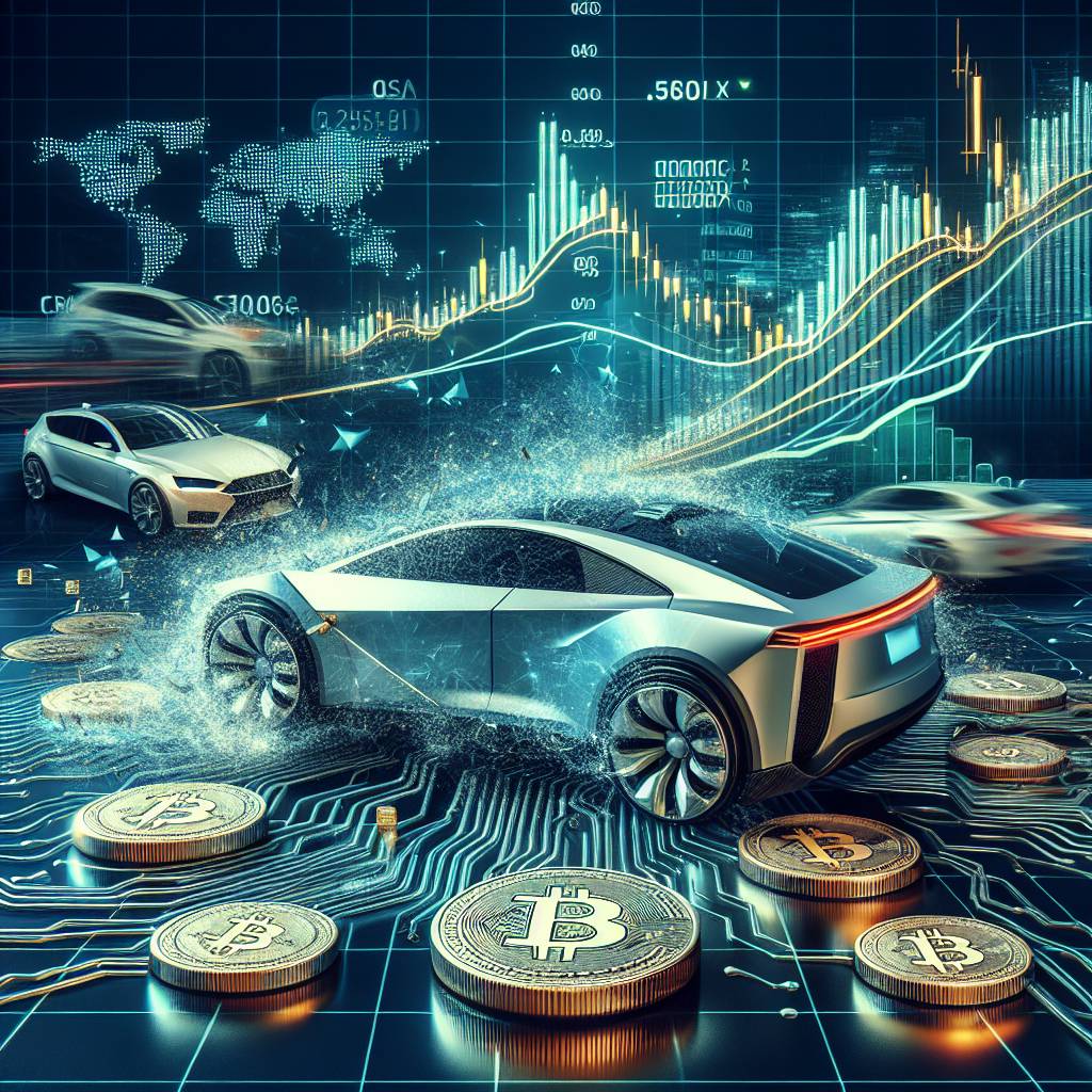 Which cryptocurrencies are most likely to disrupt the automotive market in the near future?