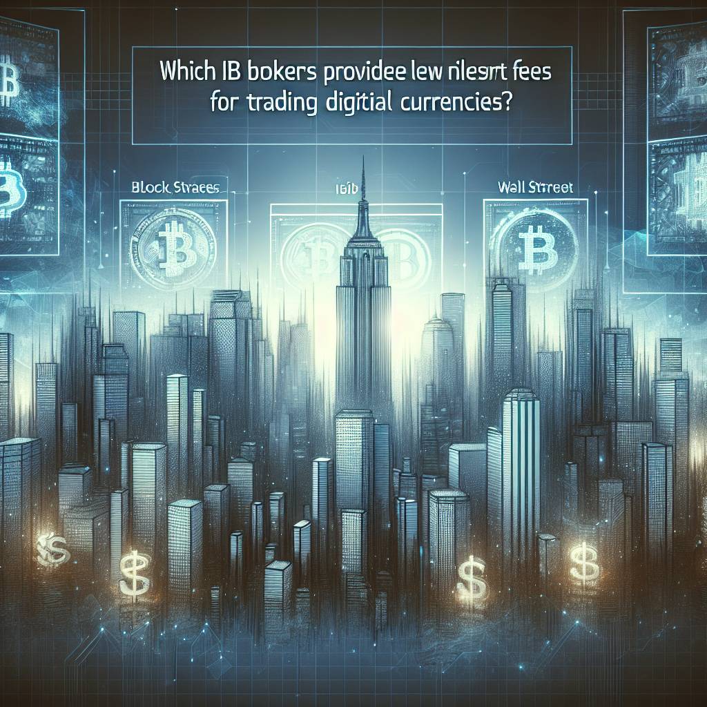 Which IB brokers provide the lowest fees for trading digital currencies?