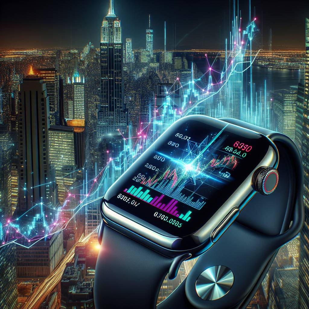 Are there any apps for the Apple Watch that display real-time cryptocurrency data?