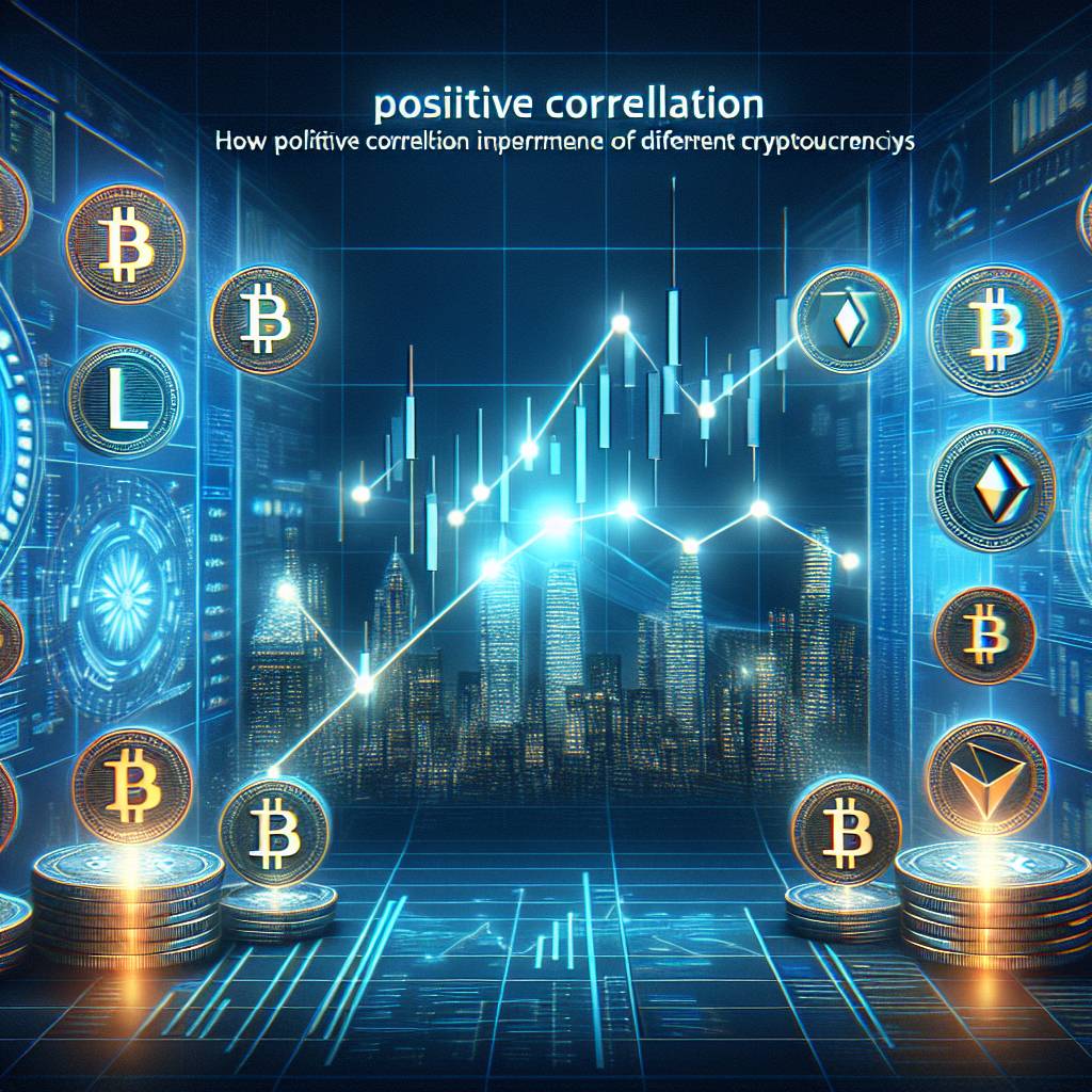 How does positive correlation impact the performance of different cryptocurrencies?