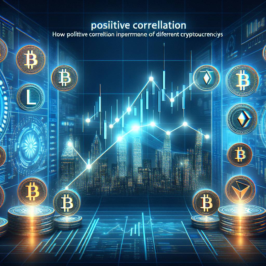 How does positive correlation affect the price of cryptocurrencies?