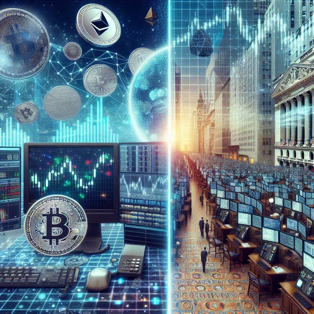 What are the advantages of using online stock markets for cryptocurrency trading?