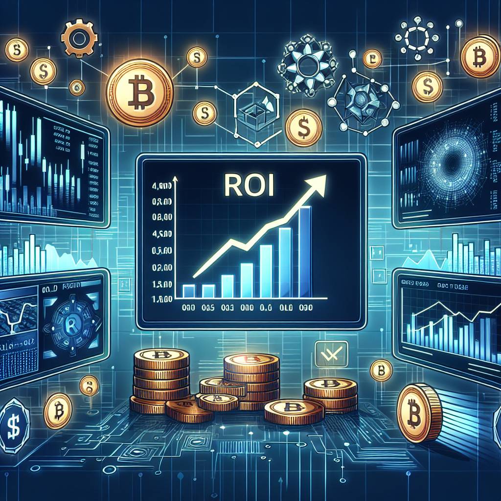 How is return on investment (ROI) calculated in the context of digital currencies?