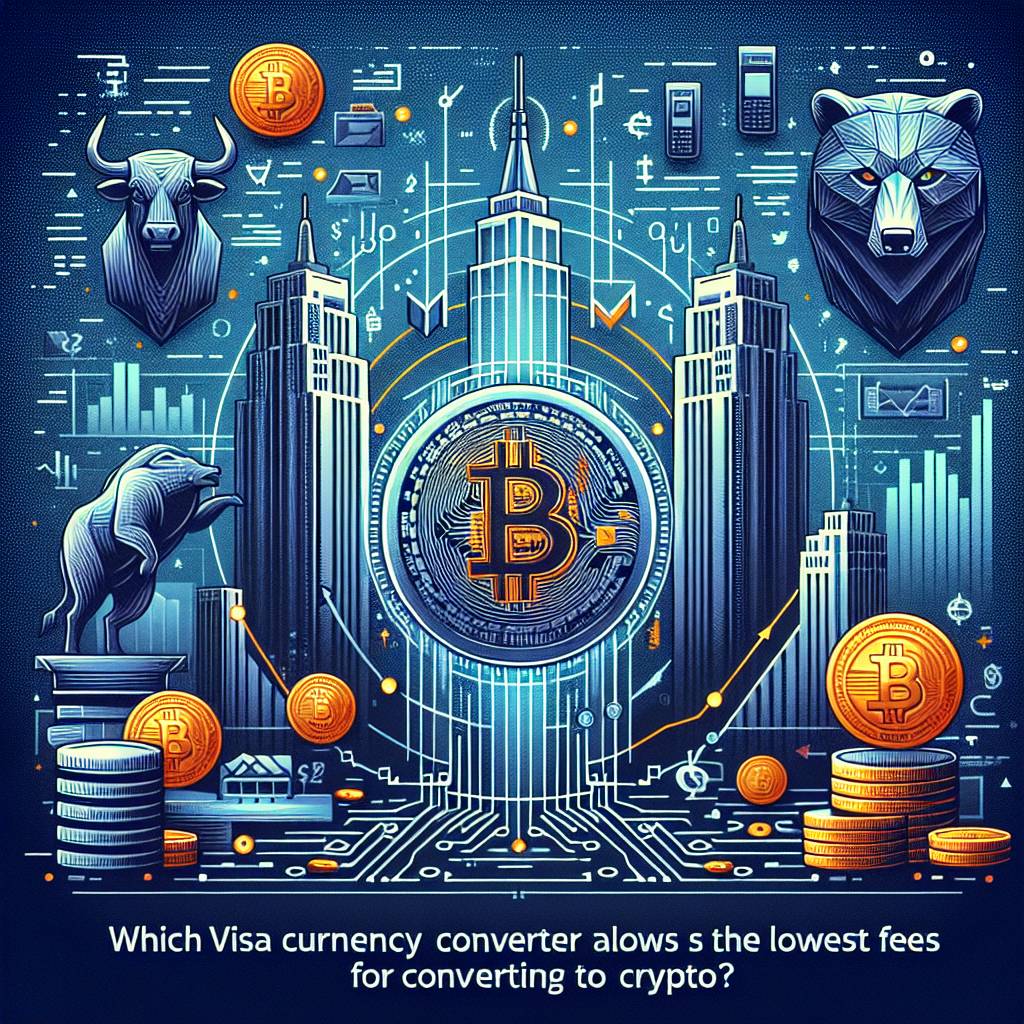 Which visa currency converter offers the lowest fees for converting fiat to crypto?