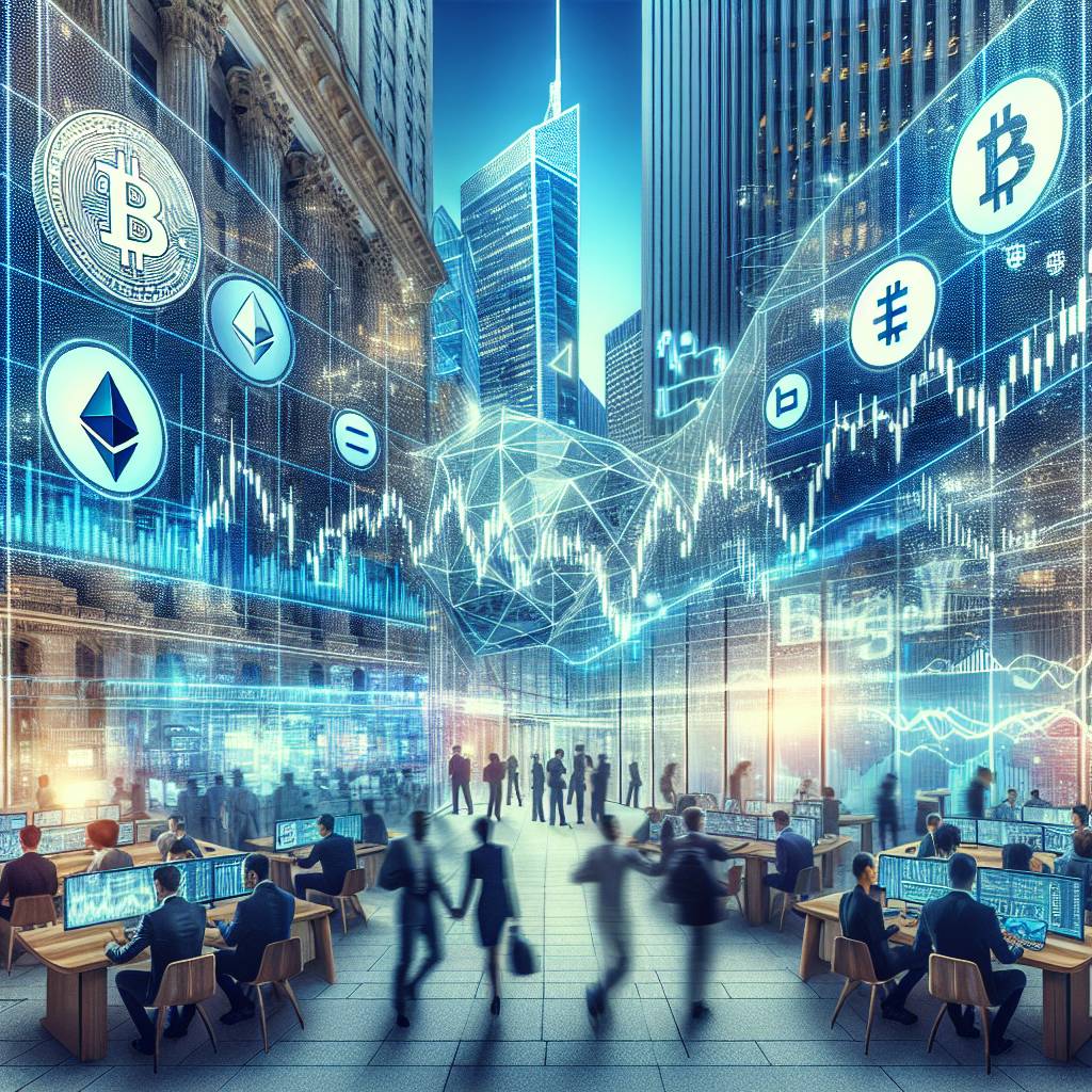 What are some popular cryptocurrencies that can be bought and sold in the financial market?