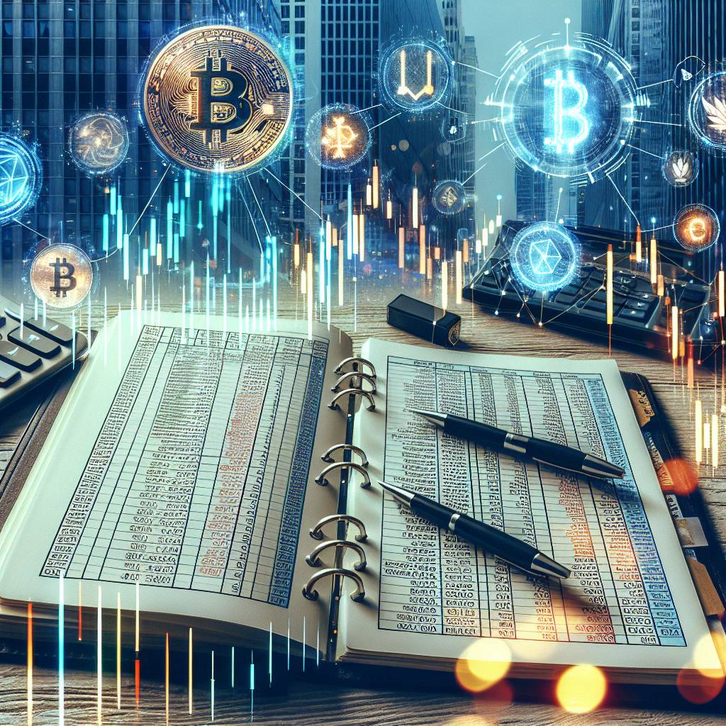 How can accounting ledger paper help in tracking and organizing cryptocurrency investments?
