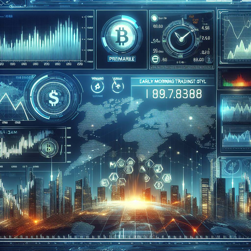 How does premarket trading affect the value of digital currencies?