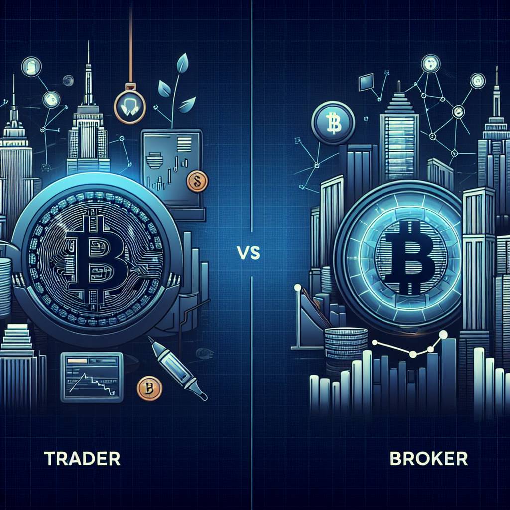 ¿Cuáles son las principales divergencias entre un trader y un broker en el campo de las criptomonedas?