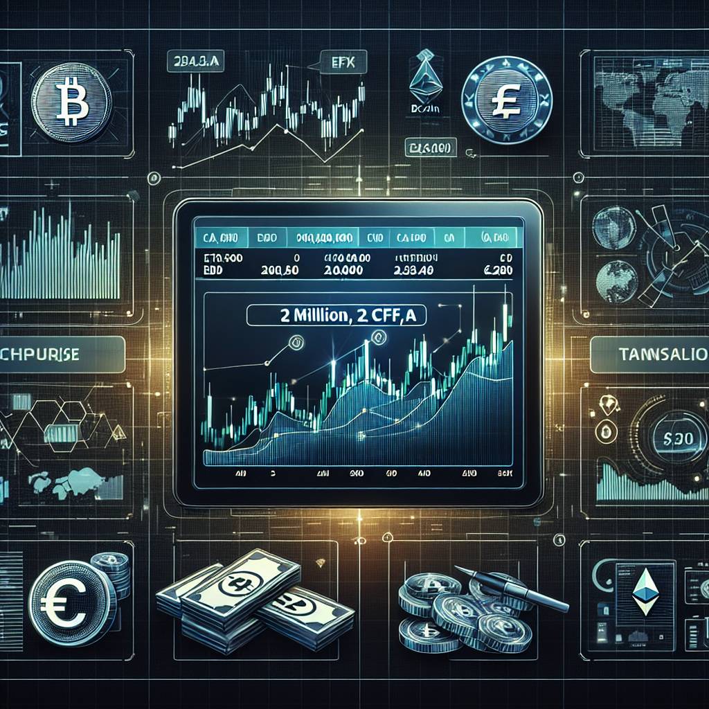 Quelles sont les meilleures plateformes de trading pour convertir 2 millions de francs CFA en euros en utilisant des cryptomonnaies ?