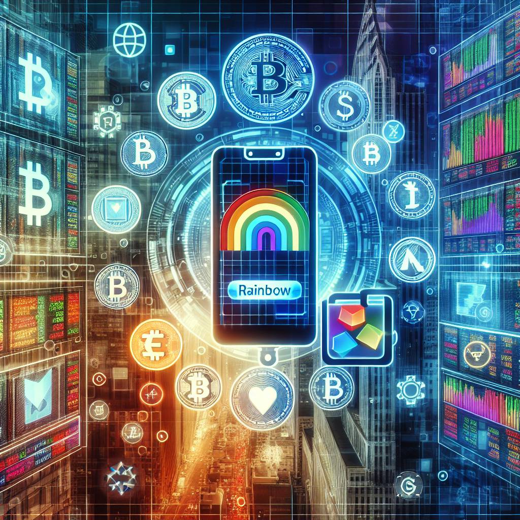 Comment puis-je télécharger et installer l'application Mobile Rainbow pour gérer mes cryptomonnaies?