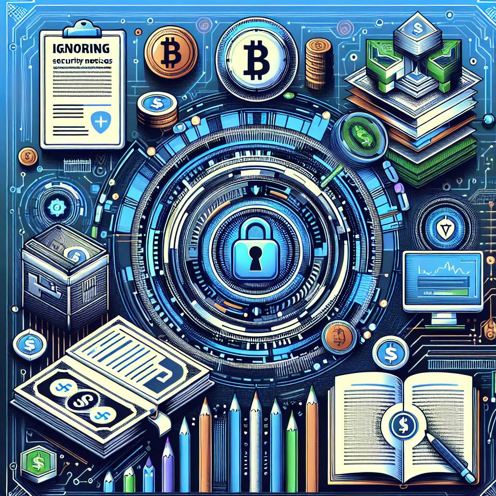 セキュリティに関する重大な通知を無視すると、暗号通貨の保有資産に影響が出る可能性はありますか？