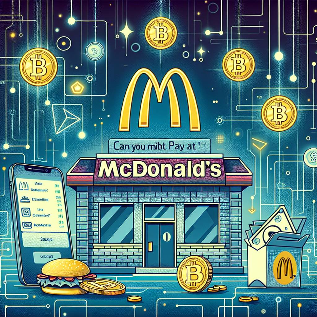 マクドナルドのドライブスルーで仮想通貨を使って支払いはできますか？