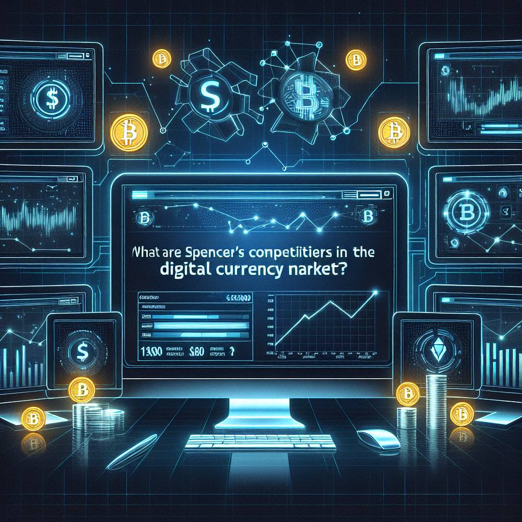 Spencer在數字貨幣市場中有哪些競爭對手？